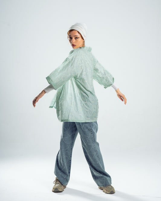 organza cardigan